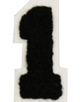Iron-On Patch - Black with White Border (Numbers)