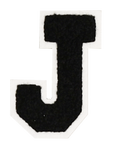 Iron-On Patch - Black with White Border (Letters)