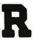 Iron-On Patch - Black with White Border (Letters)