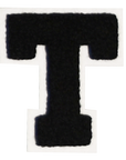 Iron-On Patch - Black with White Border (Letters)