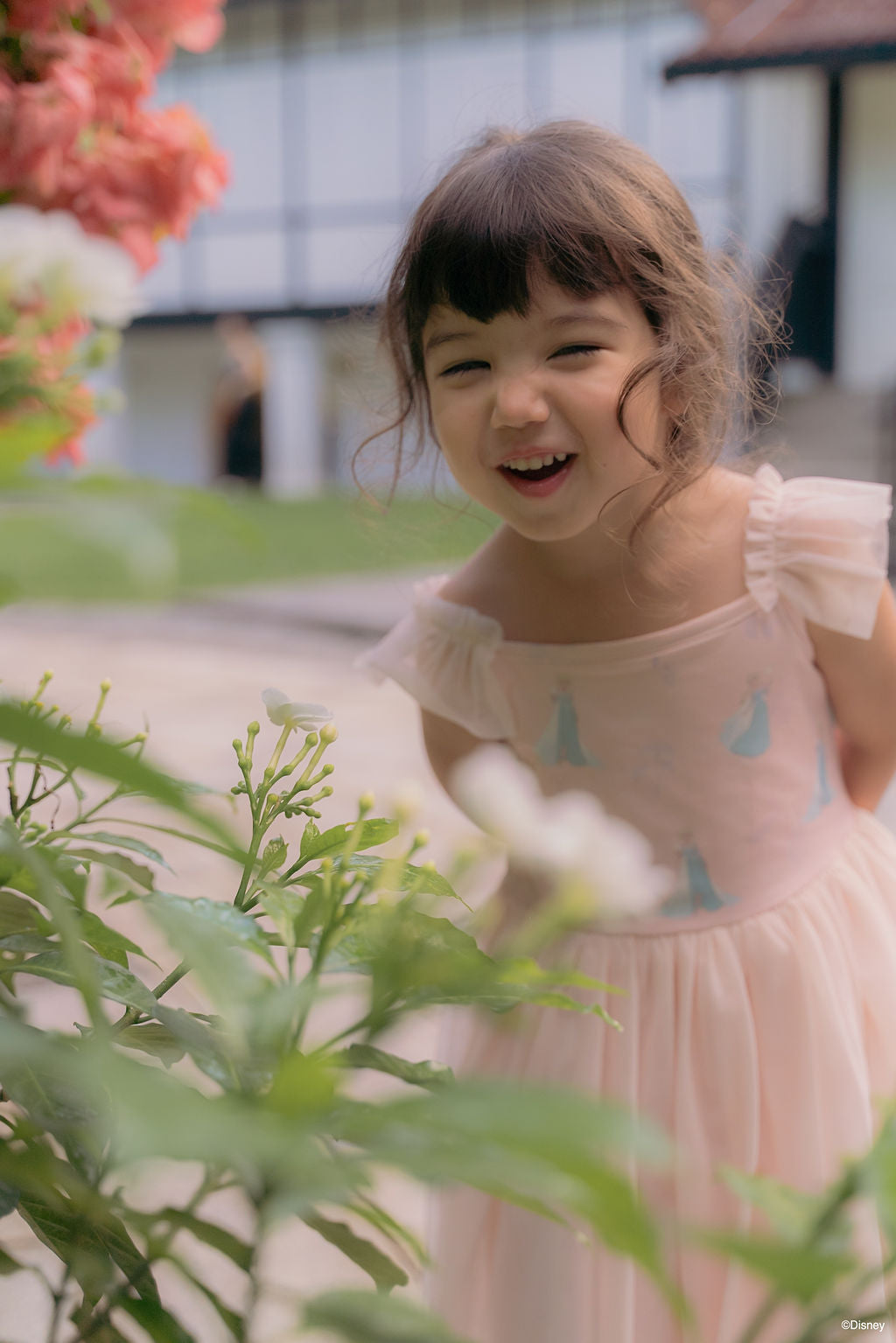Colette Dress - Pink Floral Elsa