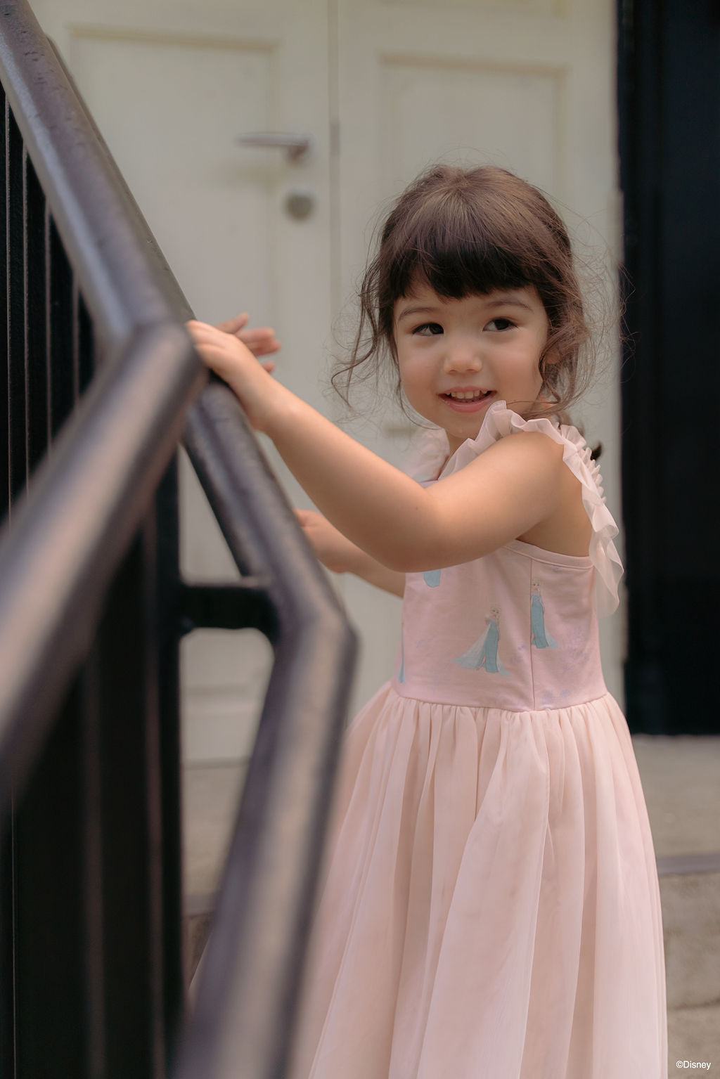 Colette Dress - Pink Floral Elsa