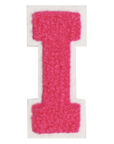 Iron-On Patch - Bright Pink with White Border (Letters)
