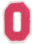 Iron-On Patch - Bright Pink with White Border (Letters)