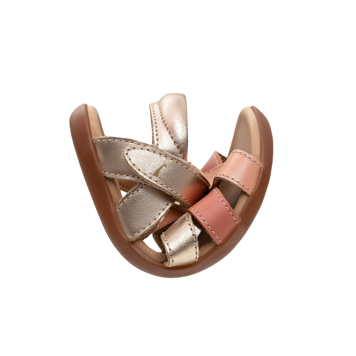 Tip Toey Joey Petal Sandals in Metallic Salmon / Flamingo / Rosa Seco, product photo