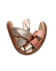 Tip Toey Joey Petal Sandals in Metallic Salmon / Flamingo / Rosa Seco, product photo