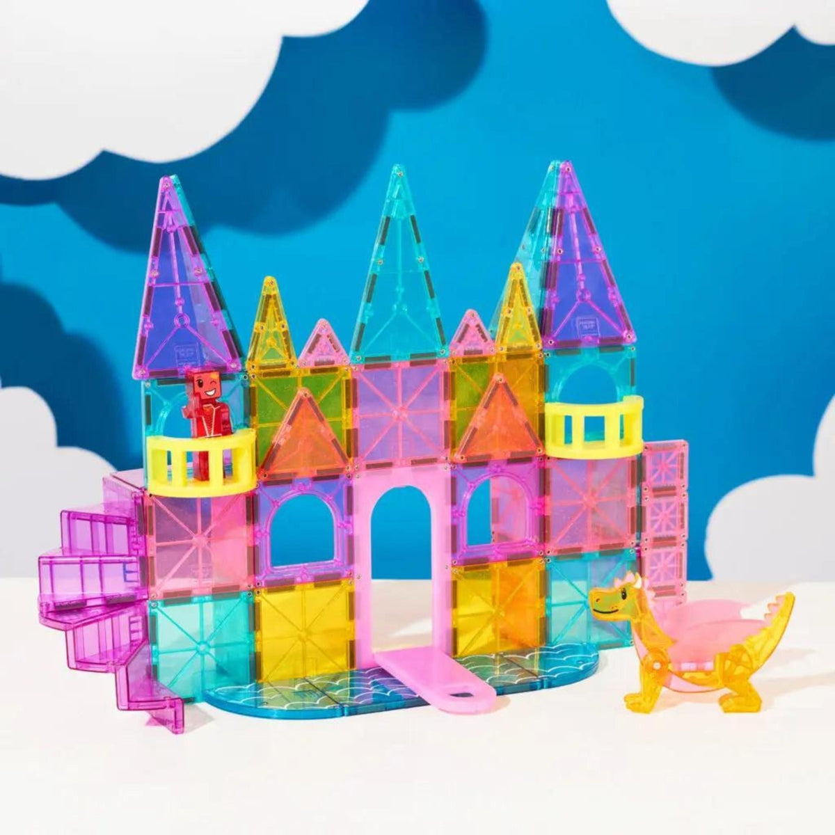 Magna-tiles Castle DLX + microMAGS 48 Piece Set | The Elly Store 