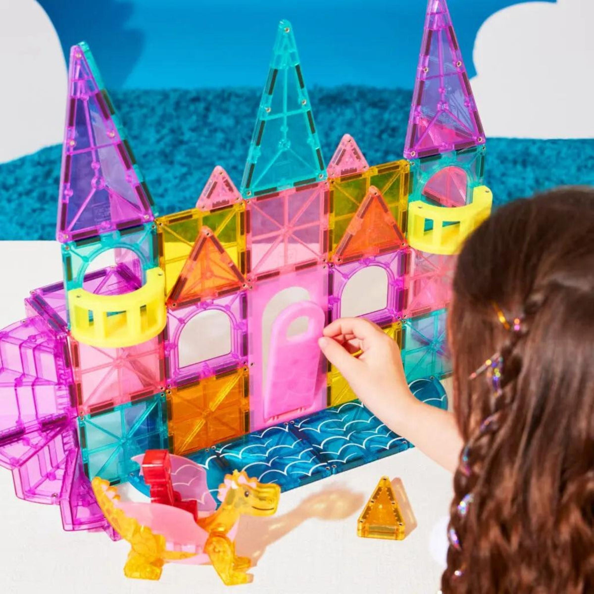 Magna-tiles Castle DLX + microMAGS 48 Piece Set | The Elly Store 