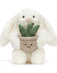 Jellycat Cream Bunny with Plant