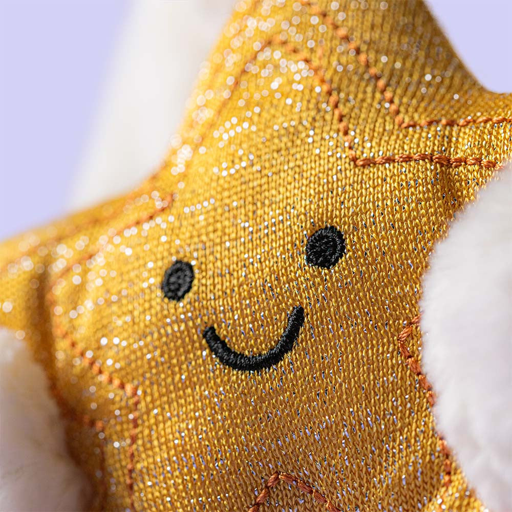 Jellycat Cream Bunny with Star closeup