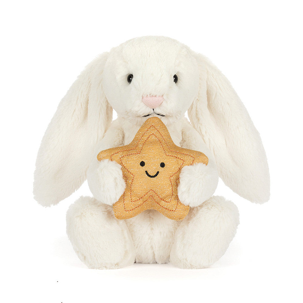 Jellycat Cream Bunny with Star front