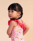 Play by elly Swimwear | One-Shoulder Swimsuit - Tutti Frutti