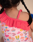 Play by elly Swimwear | One-Shoulder Swimsuit - Tutti Frutti