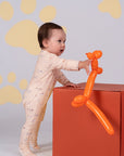 Baby playing with balloon dog, DSC03928