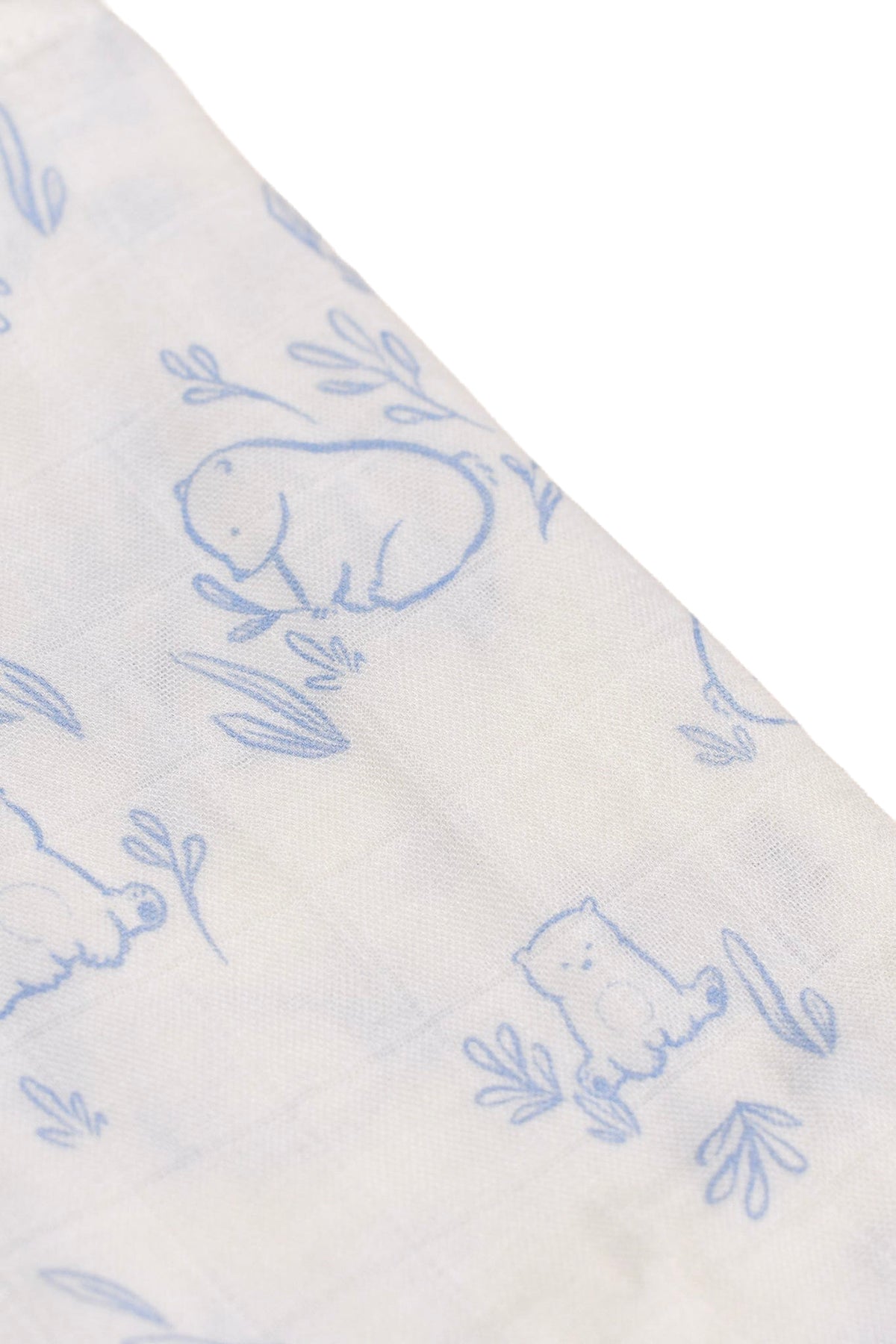 Bamboo Muslin Swaddle - Beary Best closeup