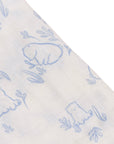 Bamboo Muslin Swaddle - Beary Best closeup