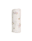 Bamboo Muslin Swaddle - Floral Bunny