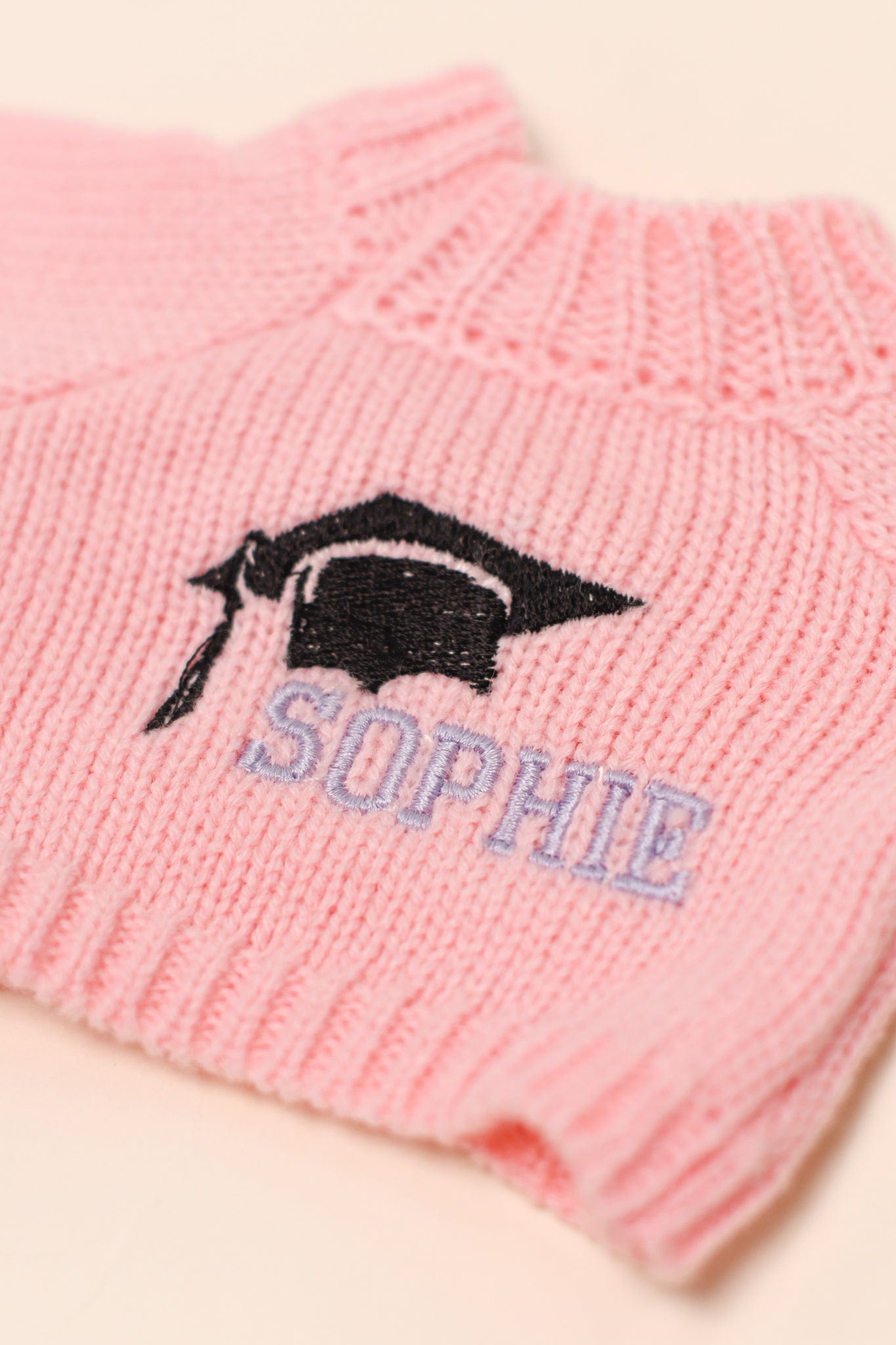 Pink Sophie graduation sweater, DSC_4244