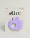 Olive Silicone Toys | Lilac Apple Teething Toy