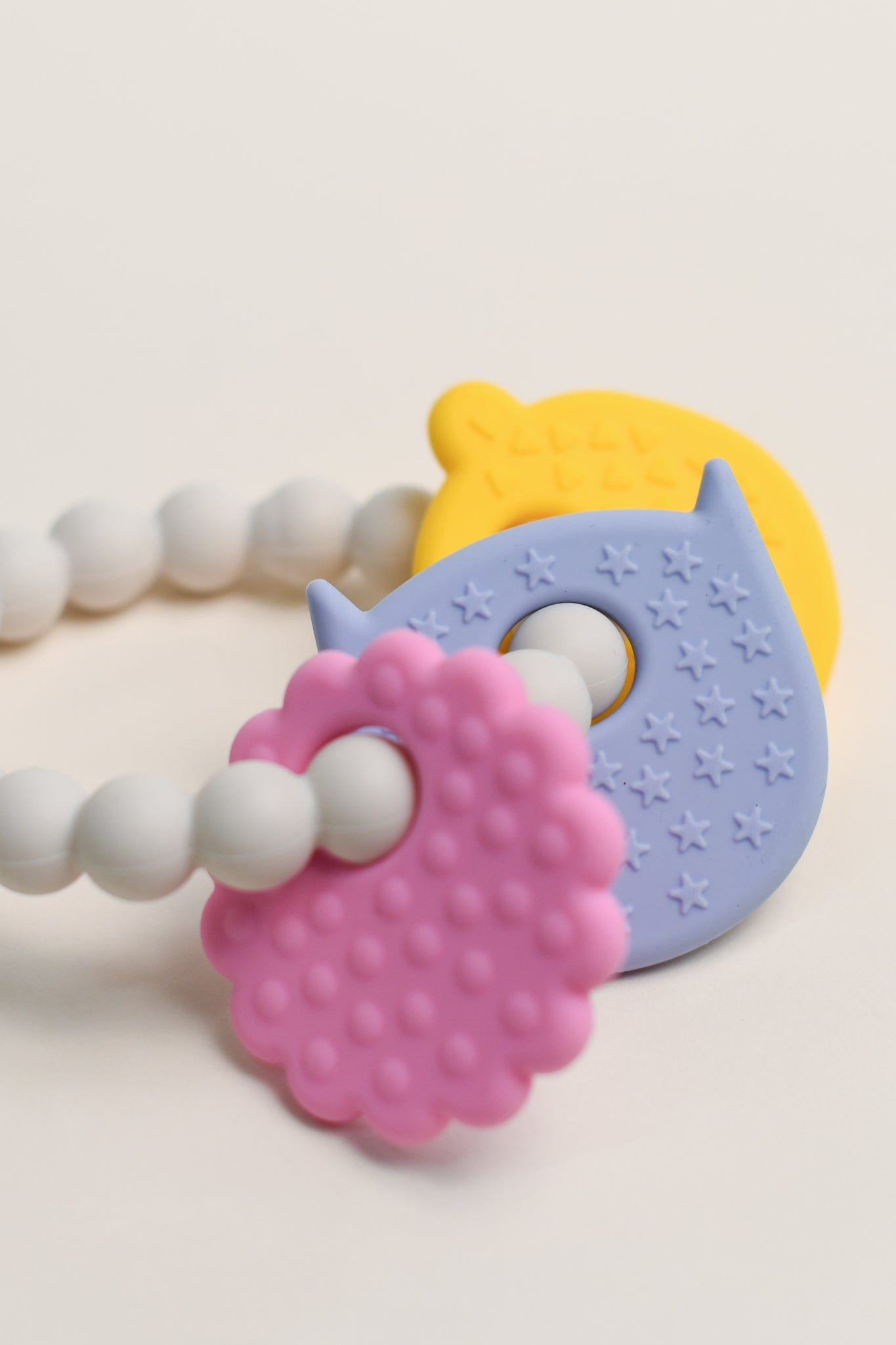 Olive Silicone Toys | Kitty & Friends Teething Ring