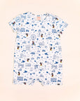 Short-sleeve Romper - Blue Road Trip Mickey