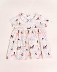 Clara Dress - Pink Chevron Mickey