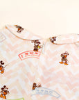 Clara Dress - Pink Chevron Mickey