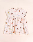 Clara Dress - Pink Chevron Mickey