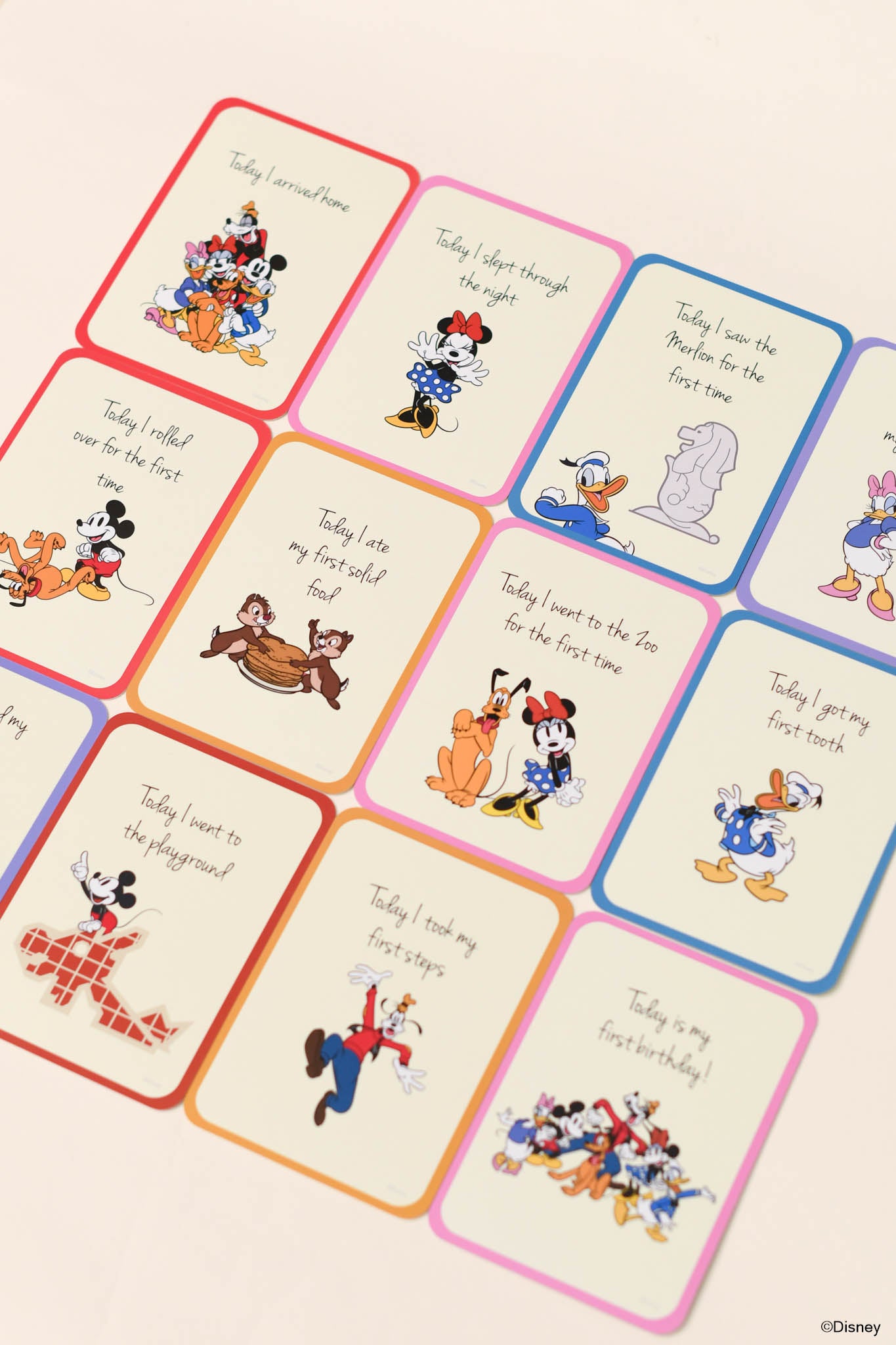 Milestone Cards - Mickey and Friends