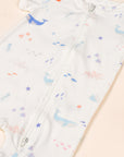 Short-Sleeve Zip Romper - Colourful Sea Creatures