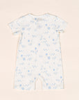 Short-Sleeve Zip Romper - Blue Sea Creatures | The Elly Store
