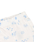 Long-Sleeve Pyjamas Set - Blue Sea Creatures | The Elly Store