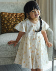 Claire Dress - Cream Latte Cats | The Elly Store