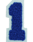 Iron-On Patch - Dark Blue with Light Blue Border (Numbers)