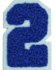 Iron-On Patch - Dark Blue with Light Blue Border (Numbers)