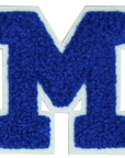 Iron-On Patch - Dark Blue with Light Blue Border (Letters)
