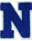 Iron-On Patch - Dark Blue with Light Blue Border (Letters)