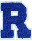 Iron-On Patch - Dark Blue with Light Blue Border (Letters)