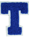 Iron-On Patch - Dark Blue with Light Blue Border (Letters)