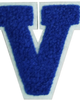 Iron-On Patch - Dark Blue with Light Blue Border (Letters)