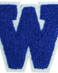 Iron-On Patch - Dark Blue with Light Blue Border (Letters)