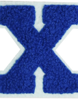 Iron-On Patch - Dark Blue with Light Blue Border (Letters)
