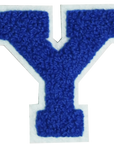 Iron-On Patch - Dark Blue with Light Blue Border (Letters)