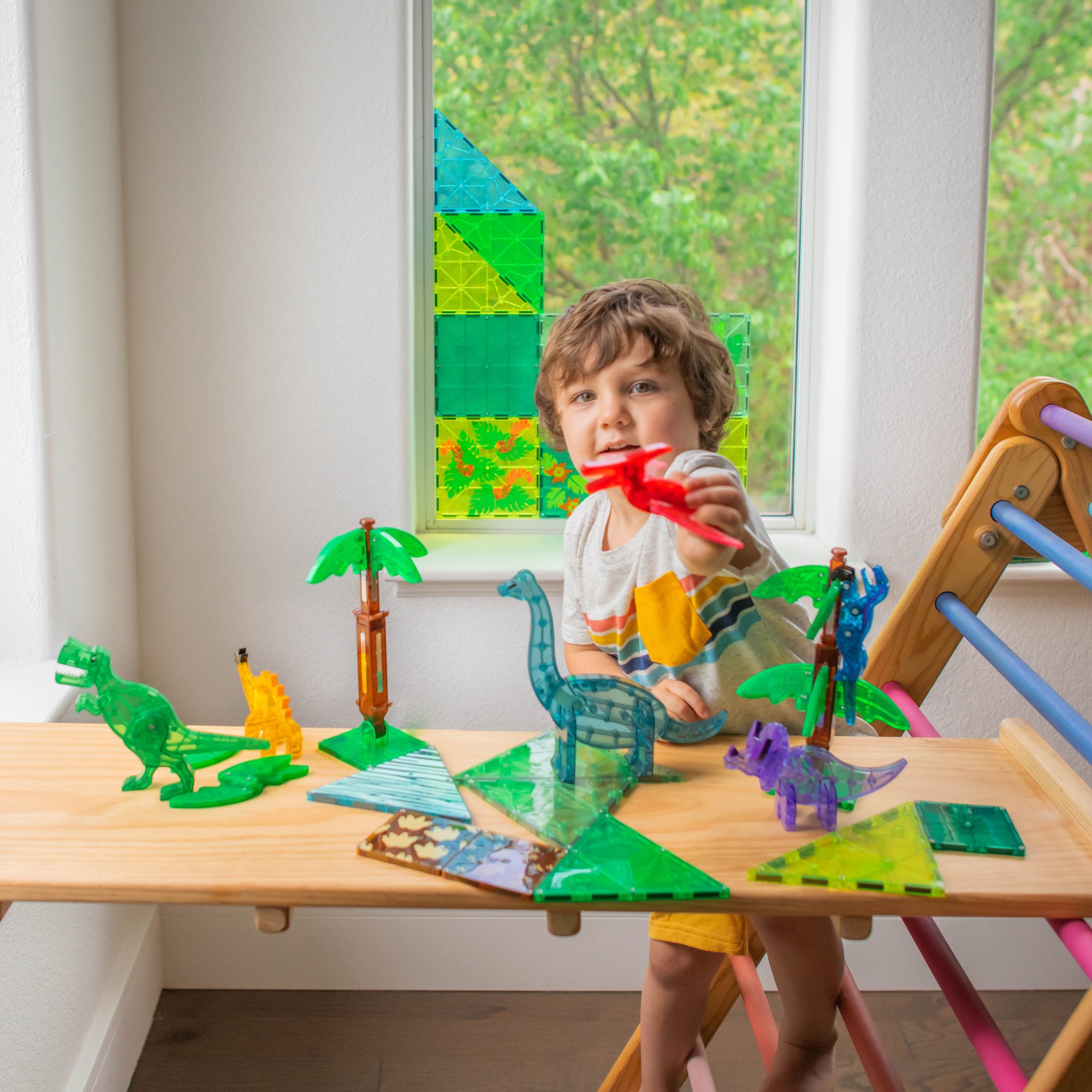 Magna-Tiles Dino World XL 50 piece set | The Elly Store
