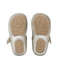 Tip Toey Joey Dolly Mary Janes - White Gold
