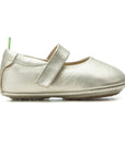 Tip Toey Joey Dolly Mary Janes - White Gold