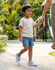 Jefferson Print Child Skyway Blue / Shell White / Cloud Rainbow