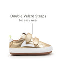 Hopper Sneakers Metal Gold White