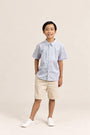 Little Man Shirt - Pink Teal Mosaic