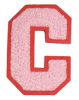Iron-On Patch - Light Pink with Bright Pink Border (Letters)